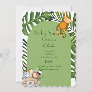 SAFARI BOY BABY SHOWER INVITATION