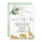 Safari boy baby shower invitation sweet baby boy
