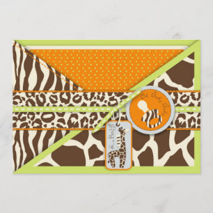 Safari Boy LGR Invitation Card 2