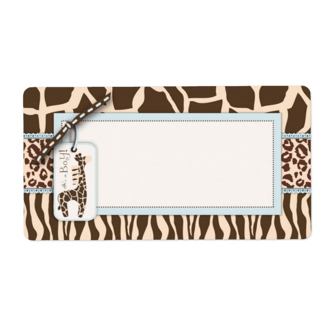 Safari Boy Name Tag (Front)