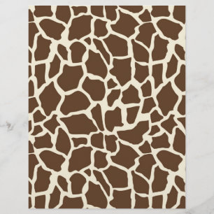Safari Boy O Dual-Sided Paper Giraffe A