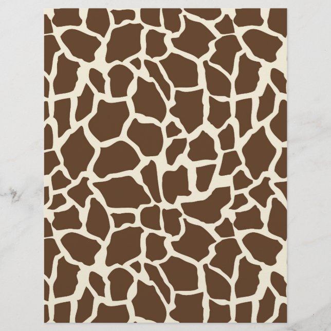 Safari Boy O Dual-Sided Paper Giraffe A (Front)