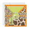 Safari Boy Orange Invitation Square