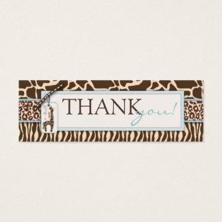 Safari Boy TY Skinny Gift Tag
