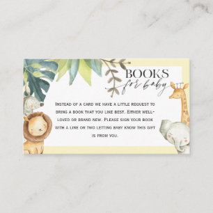Safari bring a book instead of a card