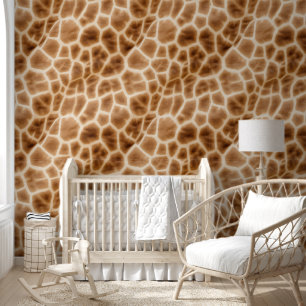 Safari Brown Cream Giraffe Animal  Wallpaper