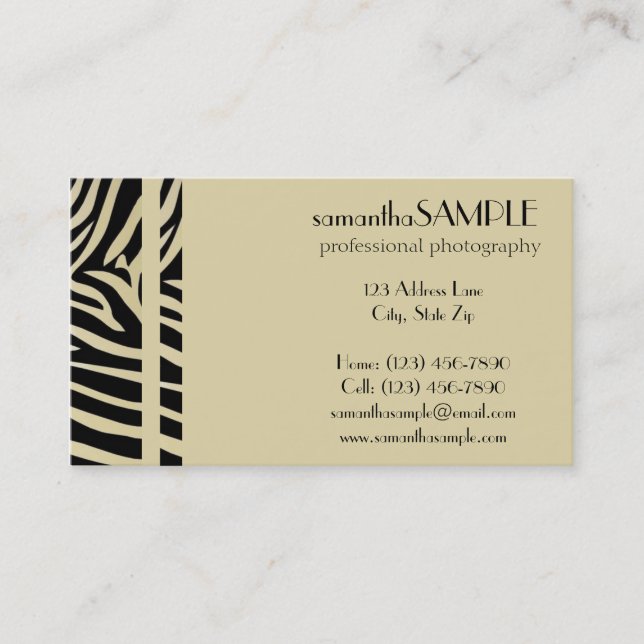 Safari Business Card (Front)