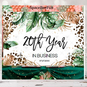 Safari Business party Leopard Backdrop Banner