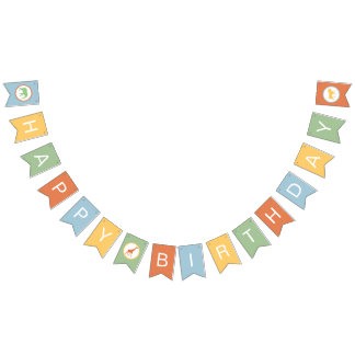 Safari Carousel Birthday Banner Bunting