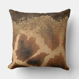 Safari Chic: Animal Skin Texture Throw Pillows