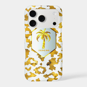 Safari Chic Gold Leopard Print