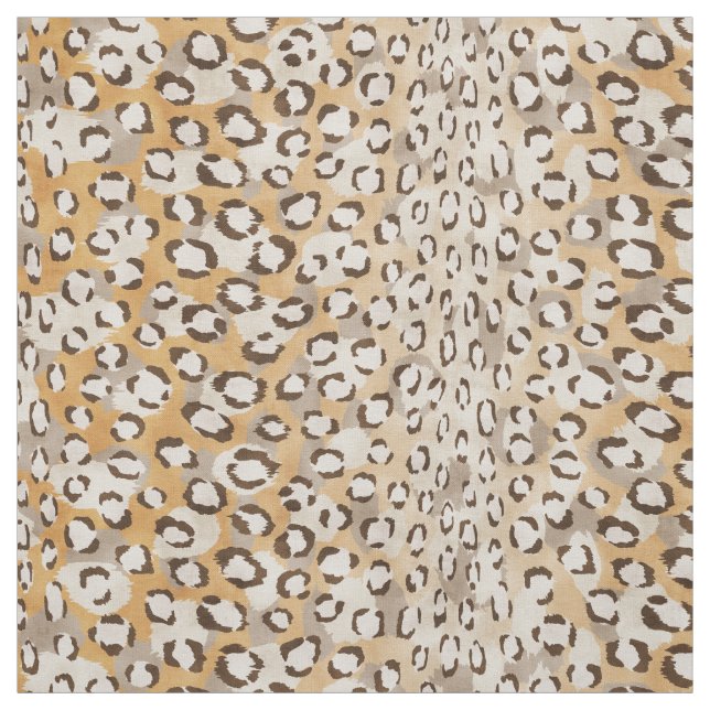 Safari chic neutral gold cheetah print fabric (Swatch)