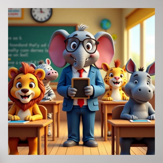 Safari Classroom - Back to School Poster (Front)