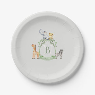 Safari Crest Paper Plate