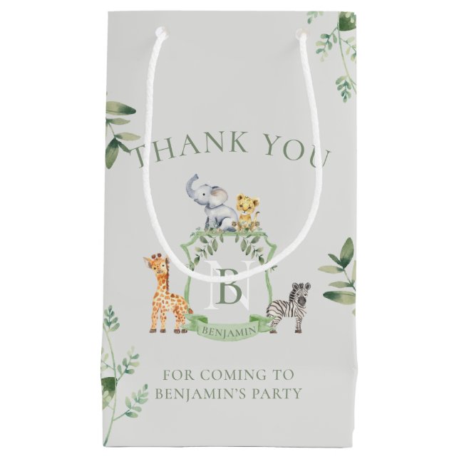 Safari Crest Small Gift Bag (Front)