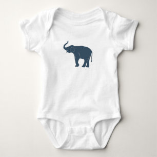 Safari Elephant Body Suit for Baby by Deb Jeffrey Bodysuit