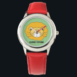 "Safari Explorer" - Personalised Lion Safari Watch<br><div class="desc">Introducing the "Safari Explorer" watch, a delightful timepiece featuring a unique lion safari illustration, lovingly created by an artist for her son. This watch is more than just an accessory; it's a fun and engaging tool to help your child learn to tell time, adorned with a touch of wild adventure....</div>