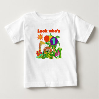 Safari First Birthday Baby T-Shirt
