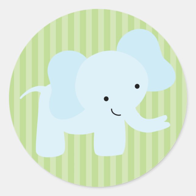 Safari Friends Classic Round Sticker (Front)