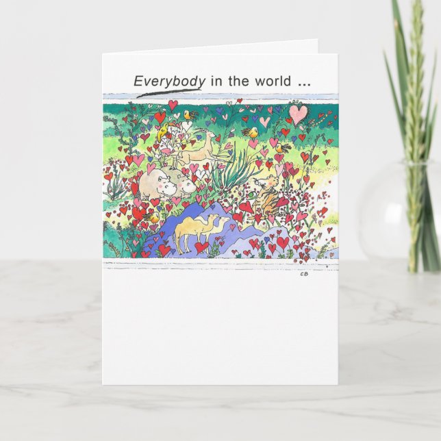 "Safari" Friendship Card (Front)