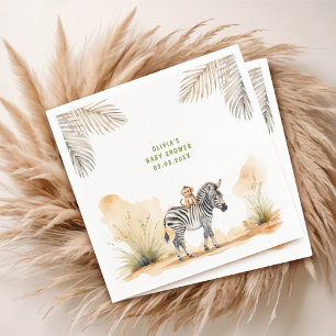Safari Gender Neutral Baby Shower Napkin