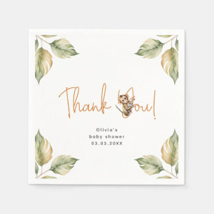 Safari Gender Neutral Baby Shower Napkin