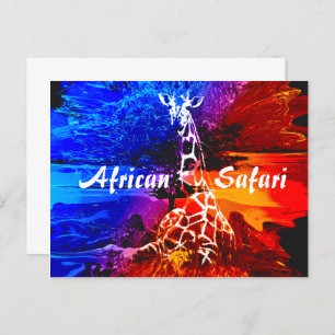 Safari Giraffe Dream  Postcard