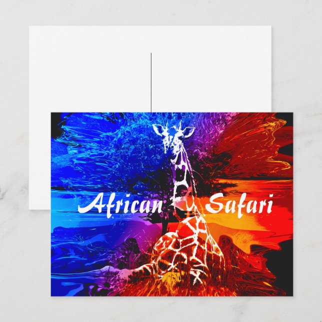 Safari Giraffe Dream  Postcard (Front/Back)