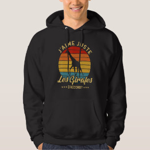 Safari Giraffe I Love Giraffes Hoodie