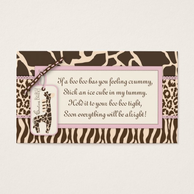 Safari Girl Gift Tag B (Front)