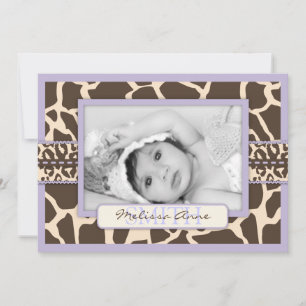 Safari Girl LAV Announcement Card