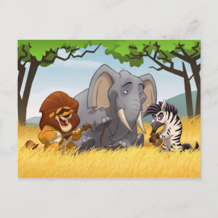 Safari Jug Band Postcard