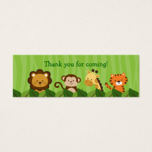Safari Jungle Animal Goodie Bag Tags Gift Tags