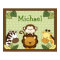 Safari Jungle Animal Nursery Wall Art Name Print
