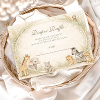 Safari Jungle Animals Arch Diapper Raffle