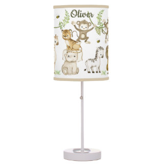 Safari Jungle Animals Baby Nursery Desk Lamp