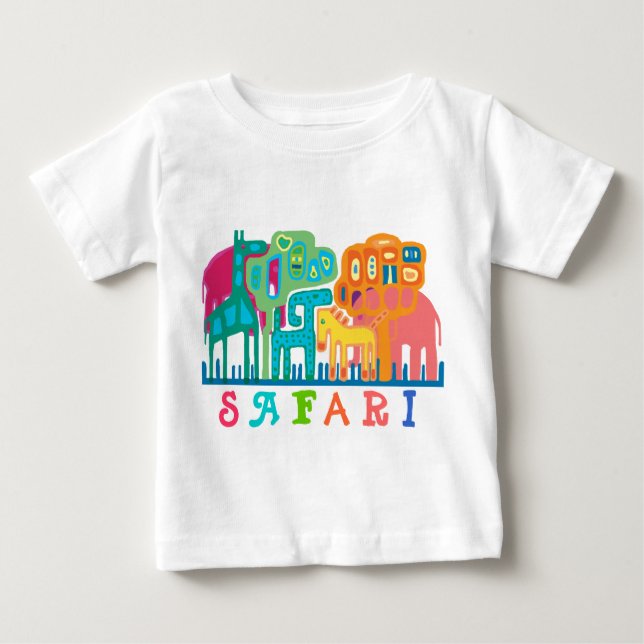 Safari - jungle animals baby T-Shirt (Front)