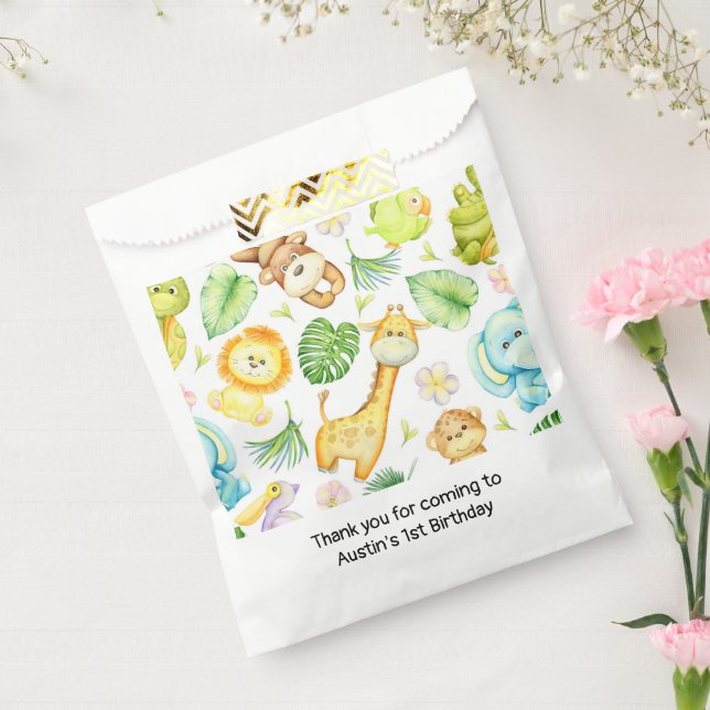 Safari Jungle Animals Favour Bags (Sealed)
