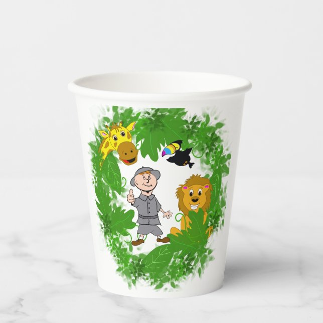 Safari Jungle Animals Paper cup (Front)