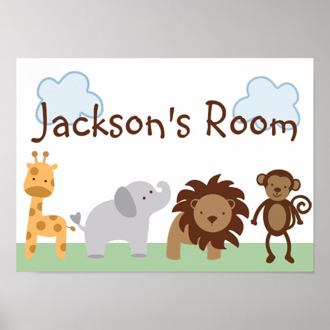 Safari Jungle Animals Poster/Print Poster (Front)