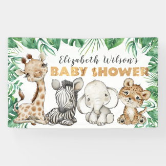 Safari Jungle Baby Shower Banner