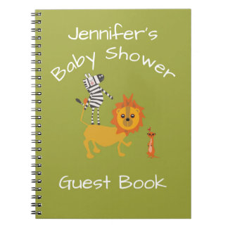 Safari Jungle Baby Shower Guest Book