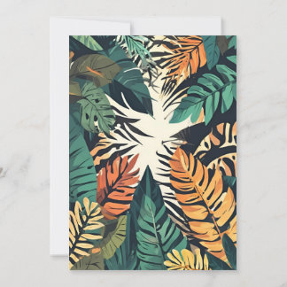 Safari Jungle Birthday Invitation