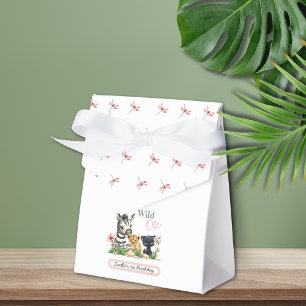 Safari Jungle Wild One Zoo Animals Birthday Favour Box