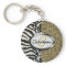 Safari Leopard and Zebra Print Monogram