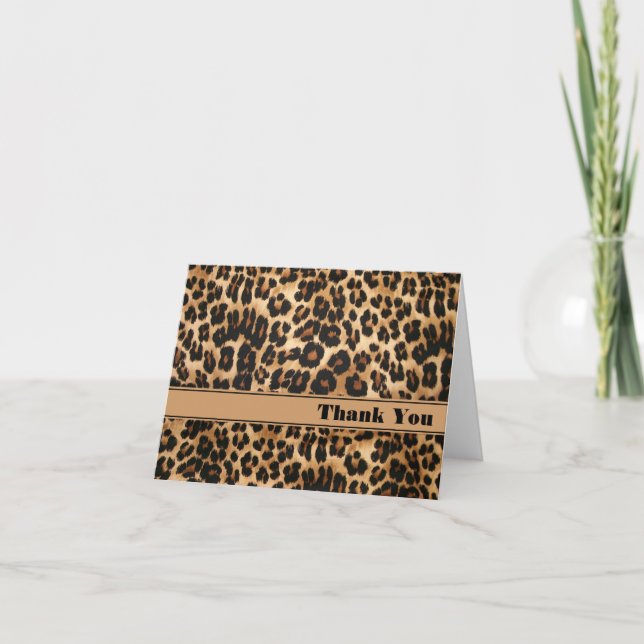 Safari Leopard Note Card (Front)