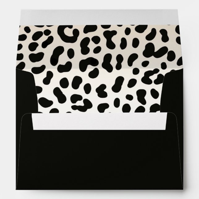 Safari Leopard Return Address Envelope (Back (Bottom))
