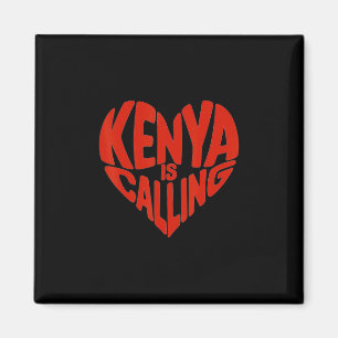 Safari Lover African Wildlife Vacation I Love Keny Magnet