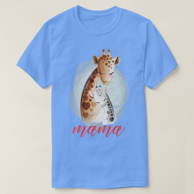 Safari Mama Giraffe T-Shirt (Design Front)