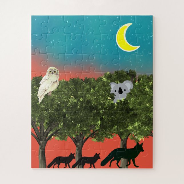 Safari Night Jigsaw Puzzle (Vertical)